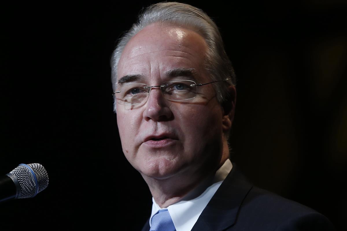 Rep. Tom Price, R-Ga., speaks at the Christians United for Israel Washington Summit in Washington — July 23, 2013. (AP Photo/Charles Dharapak)