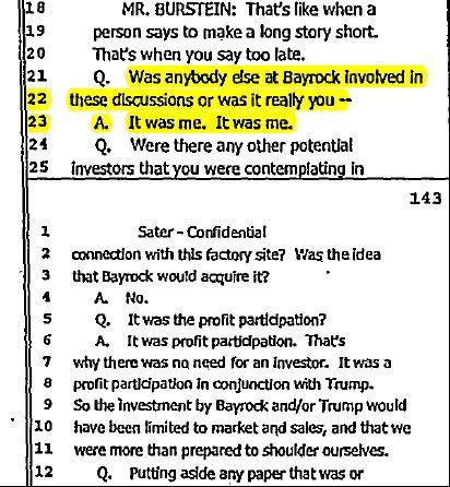 Sater’s deposition