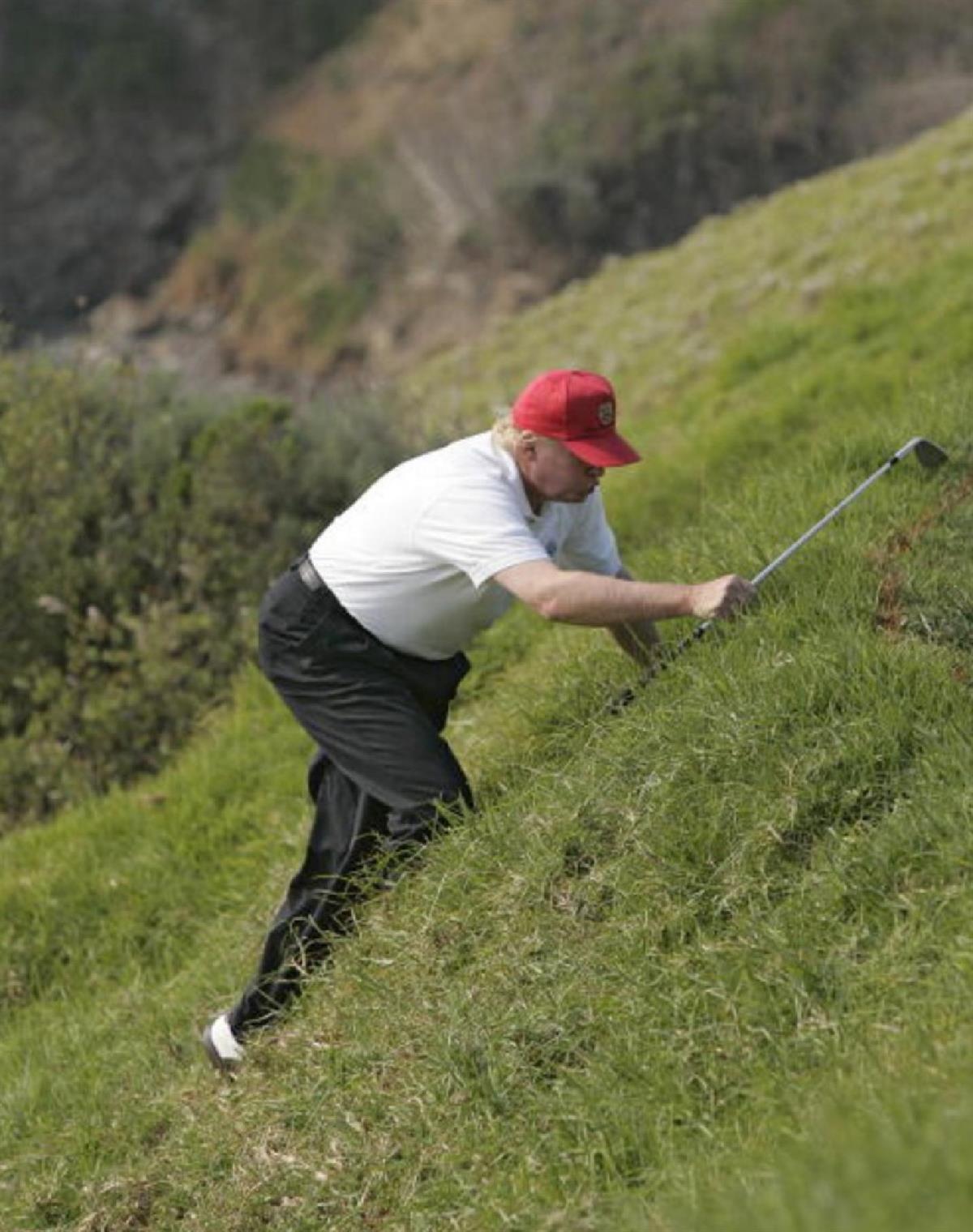 If he works this hard at golf, imagine how hard he will work at something almost as important…like the presidency.