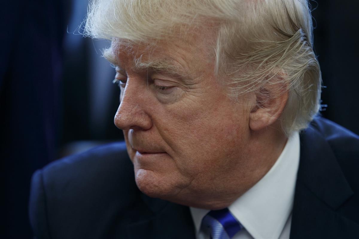 President Donald Trump in the Oval Office of the White House in Washington. Friday, March 24, 2017 (AP Photo/Evan Vucci)
