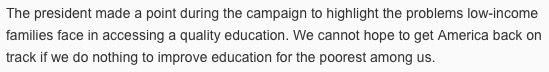 Excerpt from Secretary DeVos’s op-ed for USA Today