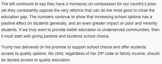 Excerpt from Secretary DeVos’s op-ed for USA Today