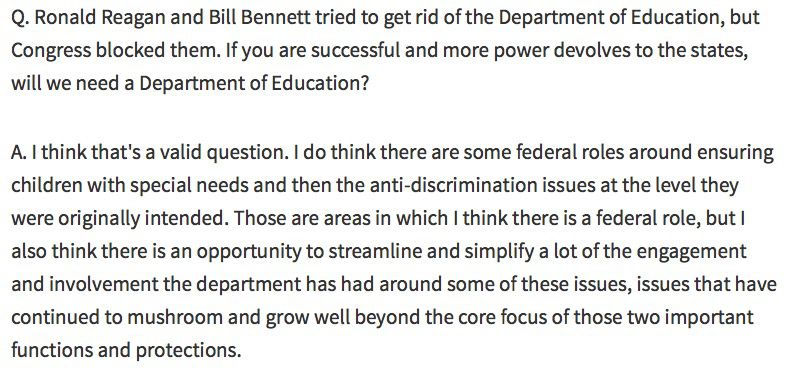 An excerpt from Townhall’s interview with Secretary DeVos