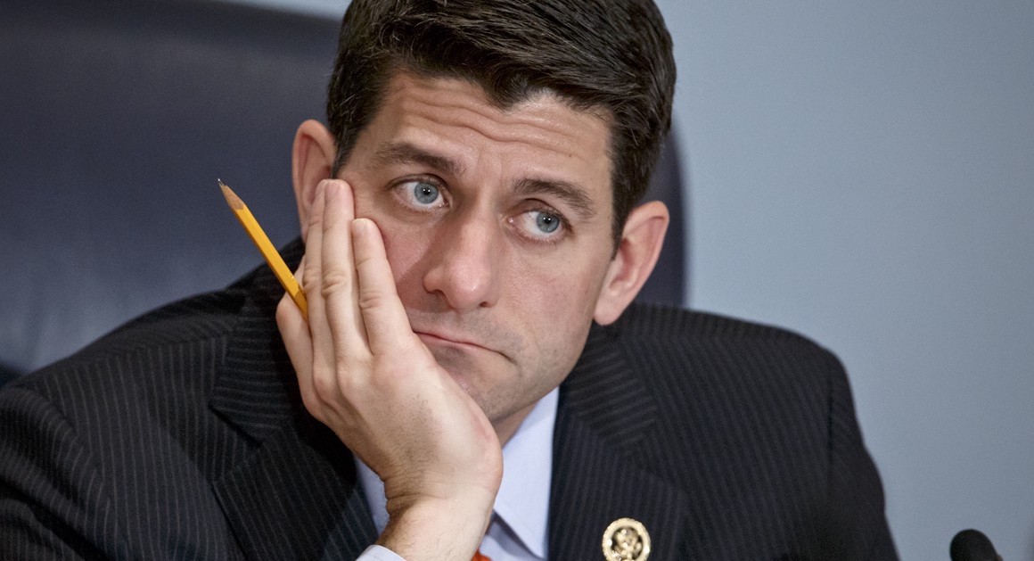 Pictured: Paul Ryan trying to think of more words to ruin. (AP Photo)
