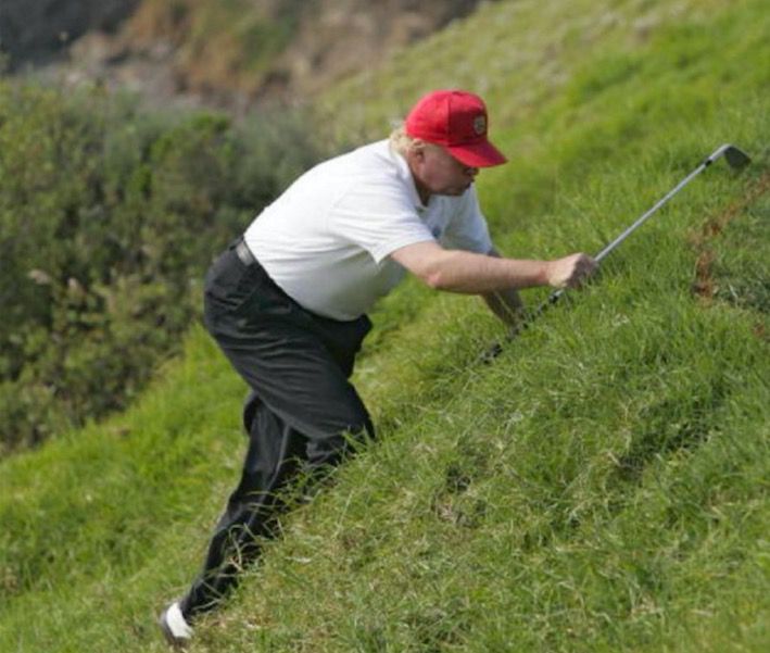 Donald Trump…golfing