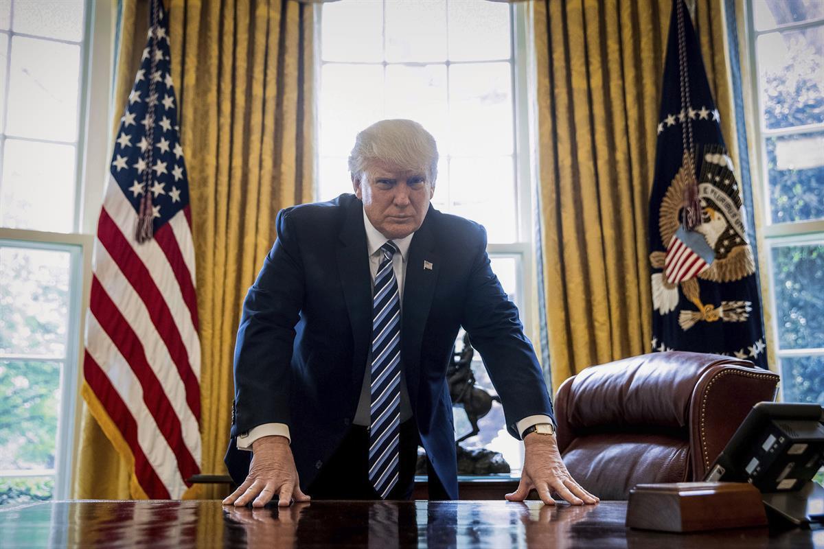 President Donald Trump in the Oval Office (AP/Andrew Harnik)