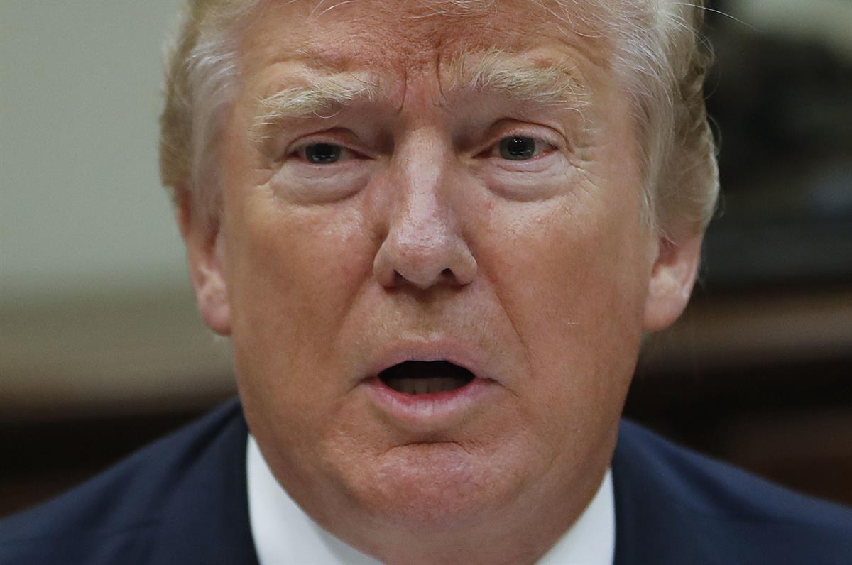 President Donald Trump — July 18, 2017 (AP/Pablo Martinez Monsivais)