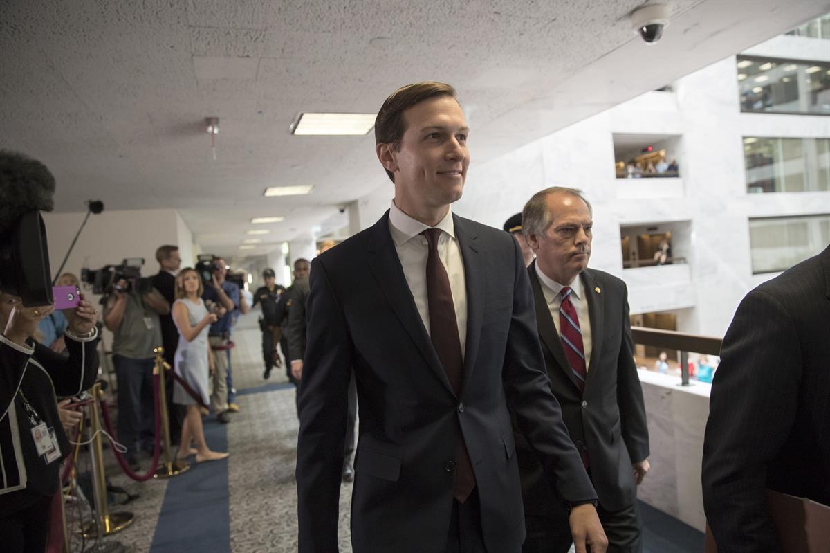 White House senior adviser Jared Kushner arrives on Capitol Hill in Washington, Monday, July 24, 2017, to meet behind closed doors before the Senate Intelligence Committee (AP/J. Scott Applewhite)