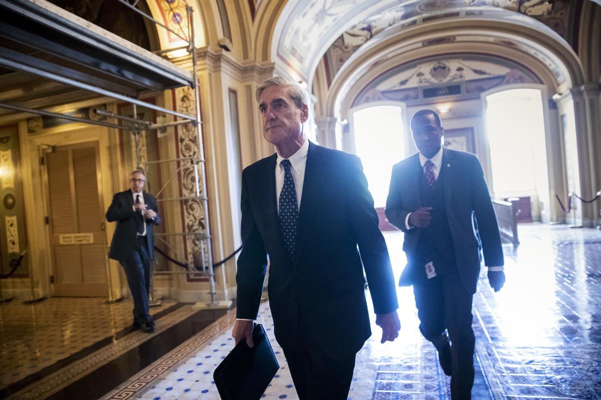 Special Counsel Robert Mueller departs the Capitol after a closed-door meeting with members of the Senate Judiciary Committee about Russian meddling in the election and possible connection to the Trump campaign — June 21, 2017 (AP)