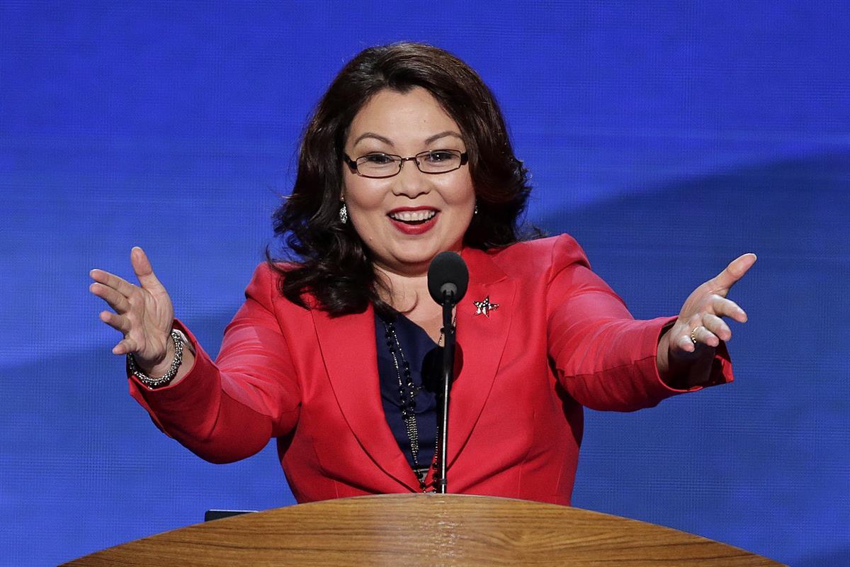 Tammy Duckworth addresses the Democratic National Convention in Charlotte, N.C., on Tuesday, Sept. 4, 2012 (AP Photo/J. Scott Applewhite)