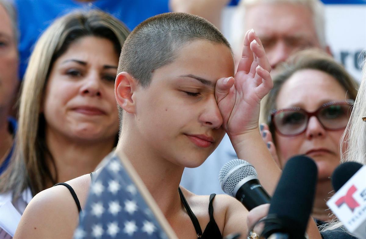 Parkland Shooting Survivor Emma González during her speech calling for gun control — February 17, 2018 (Getty Images)