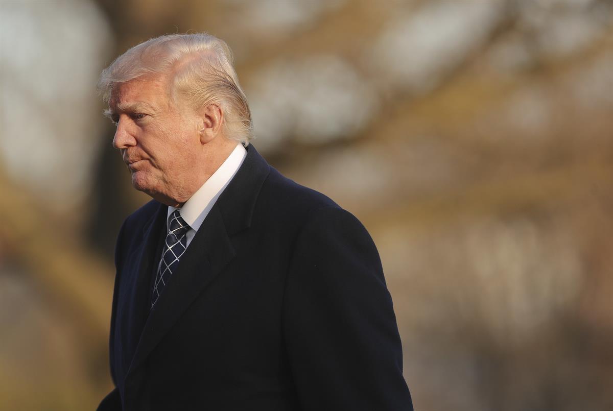 President Donald Trump walks across the South Lawn of the White House in Washington after returning from his Mar-a-Lago estate in Palm Beach, Fla.—March 25, 2018 (AP Photo/Pablo Martinez Monsivais, File)